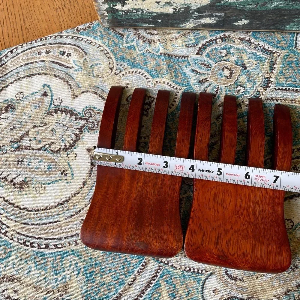 Vintage Wooden Salad Tongs